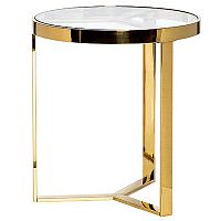 стол журнальный bridge gold 50*55см золотой в Липецке