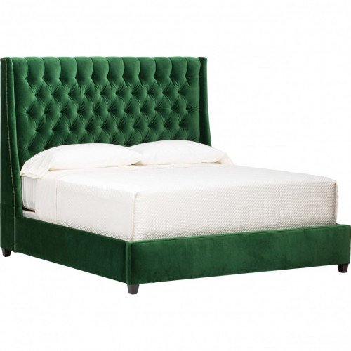 кровать двуспальная 160х200 зеленая emerald в Липецке