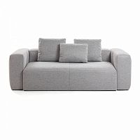 диван blok sofa 2 светло-серый от la forma (ex julia grup) в Липецке