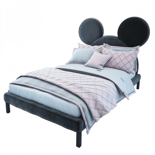 кровать детская 120х200 серая mickey mouse в Липецке