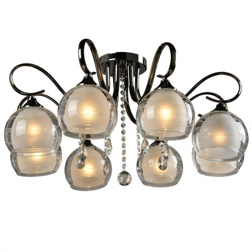 потолочная люстра idlamp merinella 877/8pf-darkchrome в Липецке