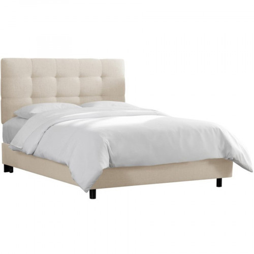 кровать двуспальная 180х200 белая alice tufted talc в Липецке