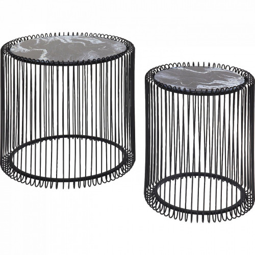 столик приставной wire черный 45x45x46 в Липецке