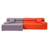 диван tufty-time sofa угловой модульный серый с оранжевым в Липецке