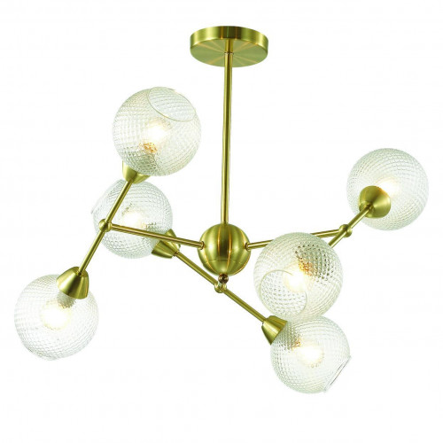 потолочная люстра lumion everly 3752/6c золото в Липецке