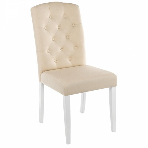 стул деревянный menson white / fabric сream в Липецке