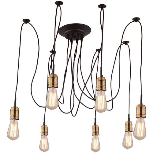 подвесная люстра arte lamp mazzetto a4290sp-7bk в Липецке