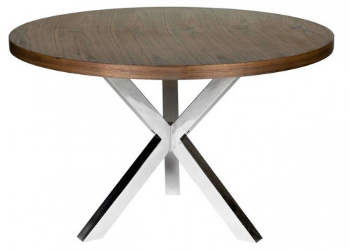 стол swirl коричневый, хром в Липецке